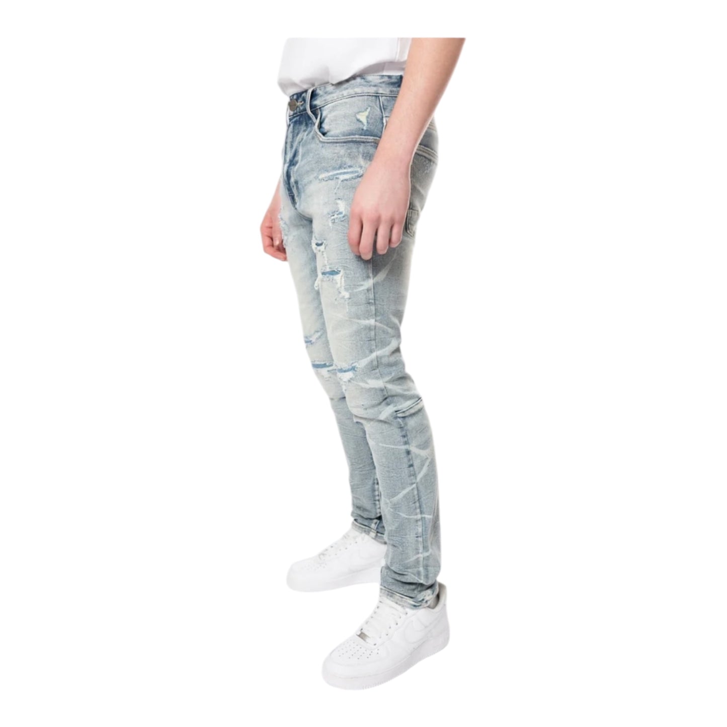 SMOKE RISE SLIM WAVE EFFECT MAXWELL BLUE JEANS