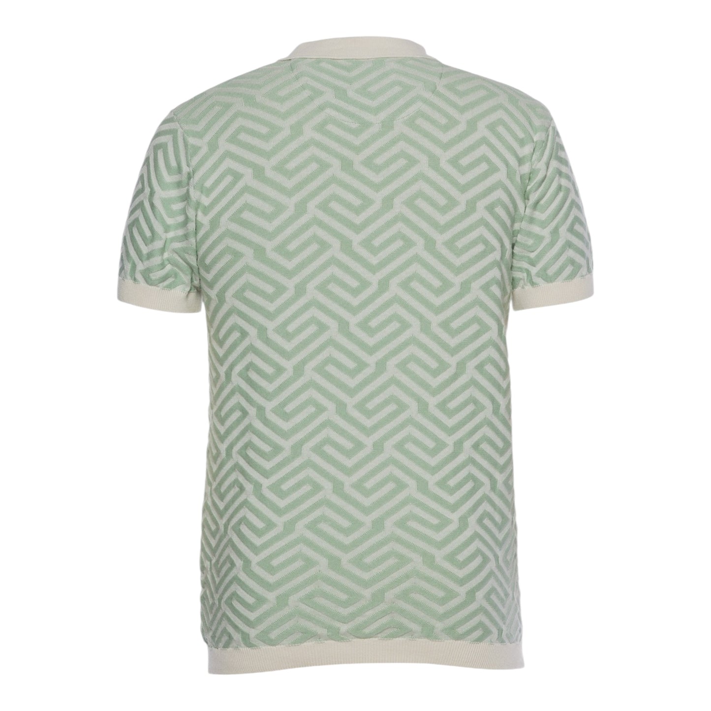 A.TIZIANO JACQUARD KNIT POLO