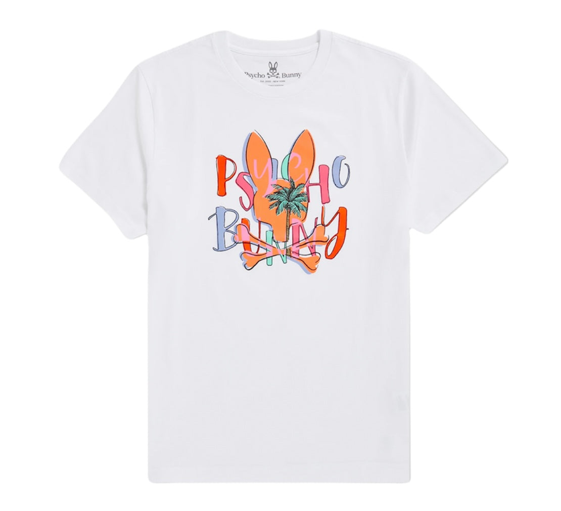 MENS SEBASTIAN HAND DRAWN WHITE TEE