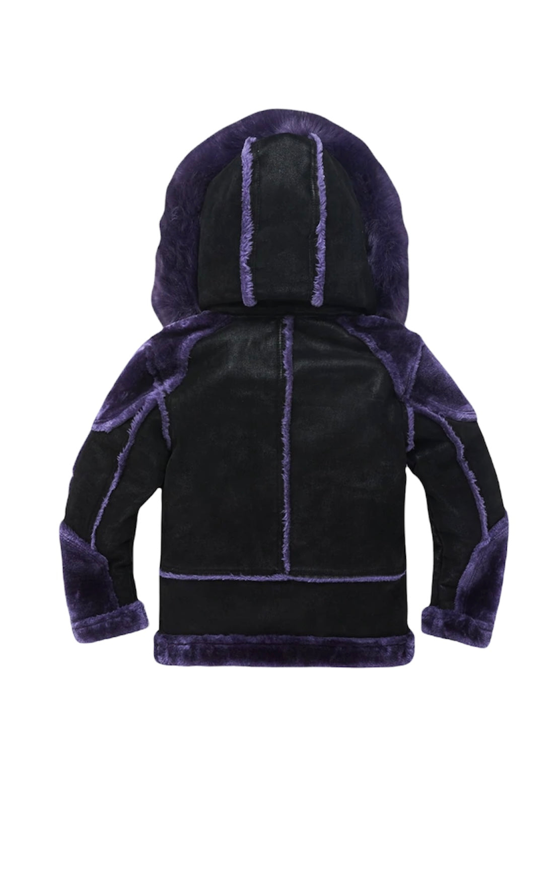 KIDS EL JEFE SHEARLING MOTO JACKET (BLACK IRIS)