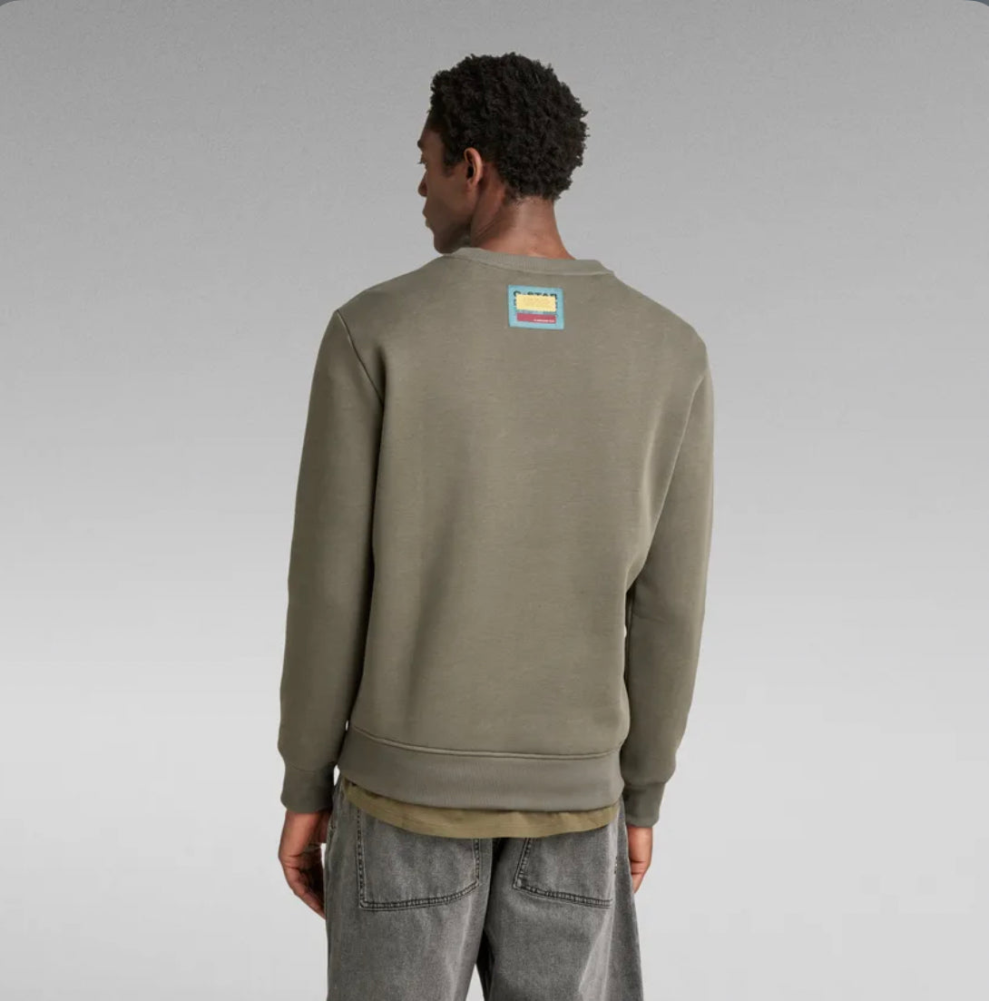 G-STAR GRAPHIC POCKET SWEATER