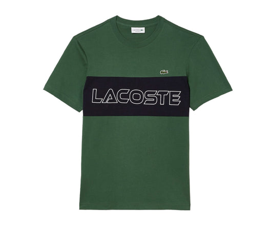 LACOSTE REGULAR FIT PRINTED COLORBLOCK T-SHIRT