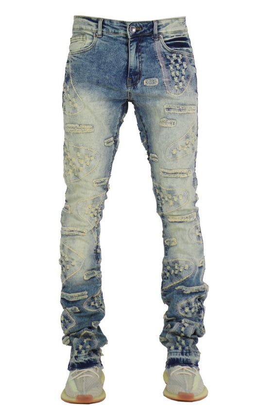 FOCUS VINTAGE STACKED JEANS