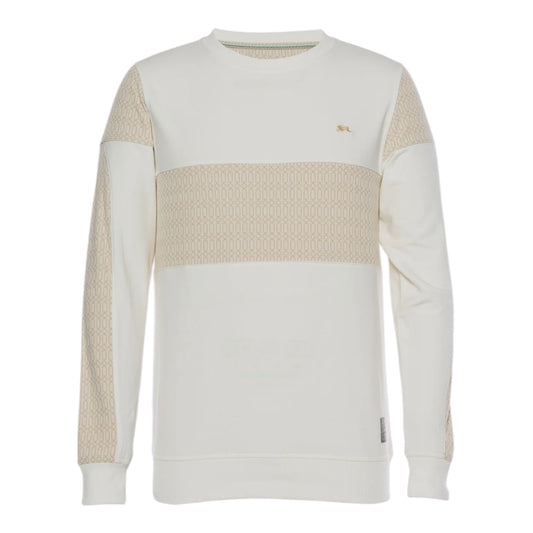 A.TIZIANO LOGAN JACQUARD KNIT CREWNECK