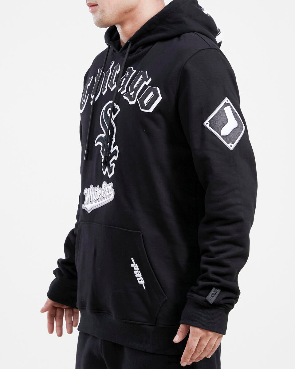 PRO STANDARD WHITE SOX  OLD ENGLISH HOODIE