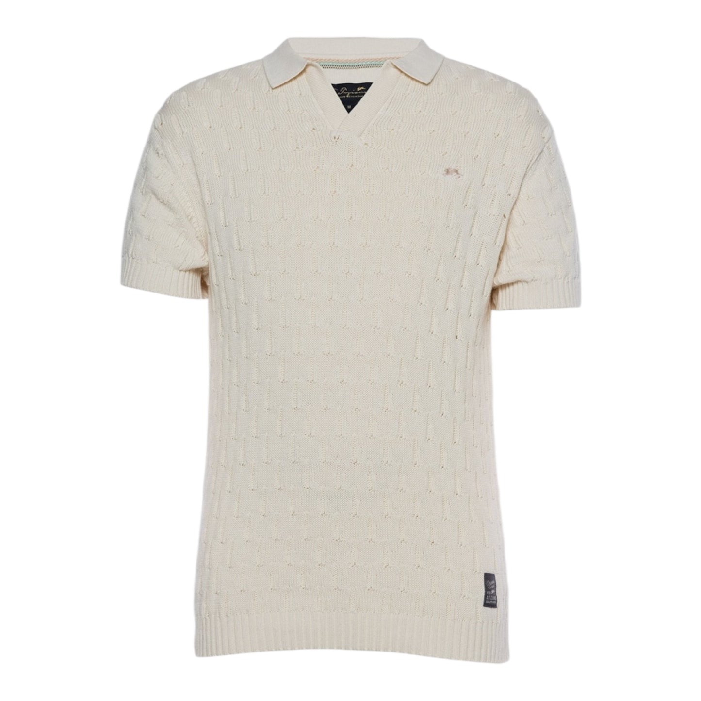 A.TIZIANO PETE JACQUARD KNIT POLO