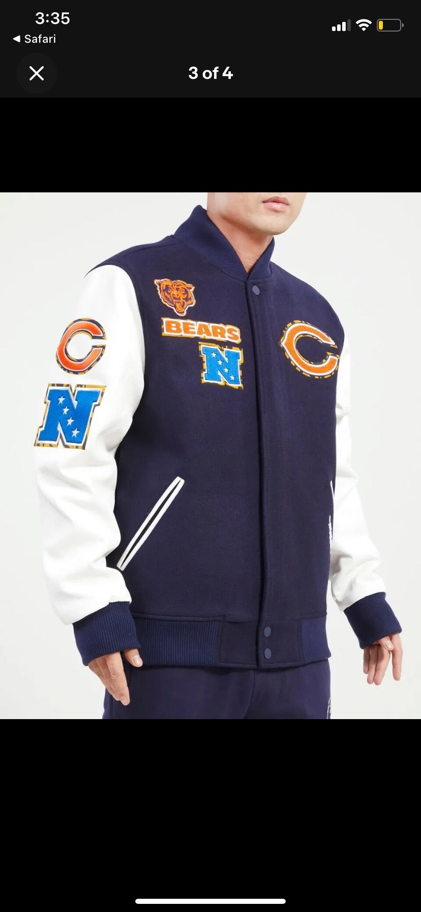 CHICAGO BEARS VARSITY JACKET