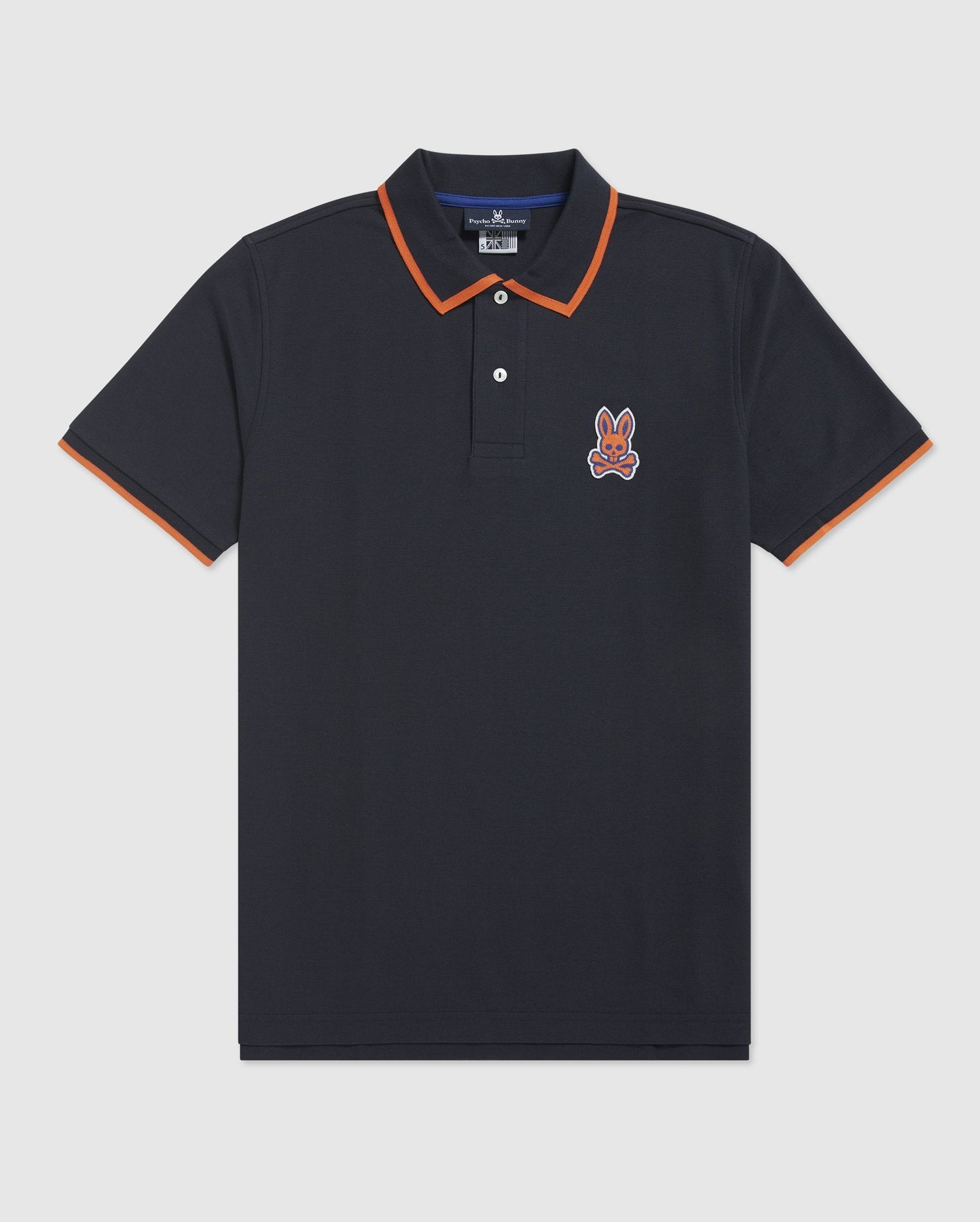 MENS HARTSOP CHAIN STITCH LOGO POLO (NAVY)