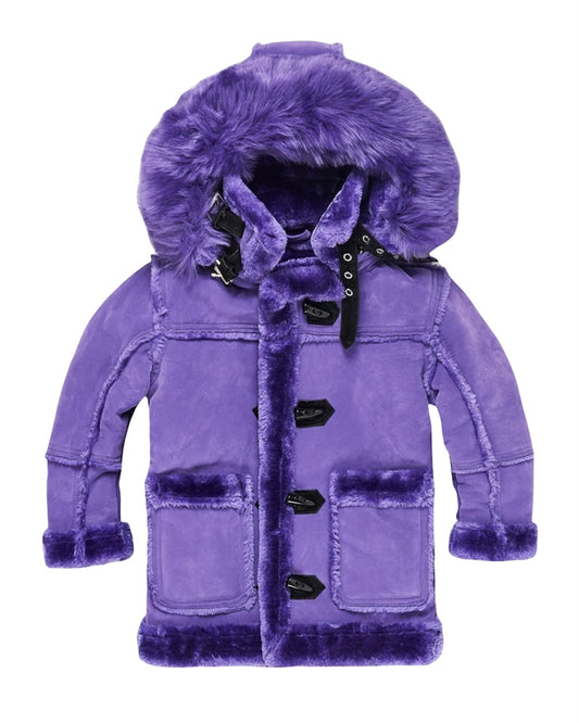 KIDS DENALI SHEARLING JACKET (PURPLE)