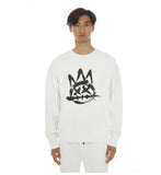 CULT OF INDIVIDUALITY CREW NECK FLEECE IN WHITE